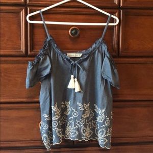 Abercrombie & Fitch Cold Shoulder Top